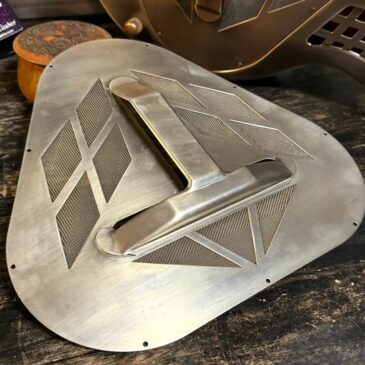 Royall Resonators Custom Covers Antique Steel Tricone Resonator Cover