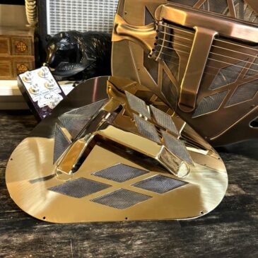 Royall Resonators Custom Covers Polished Brushed Bronze Tricone Resonator Cover