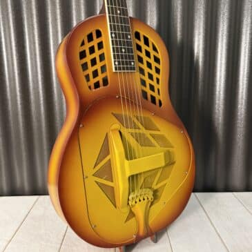 Royall #220398 FS Trifecta Classic Vintage Cherryburst Tricone Resonator Guitar