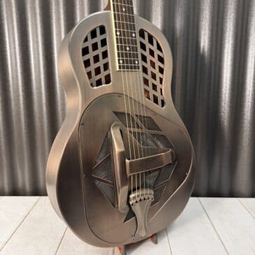 Royall #220393 FS Trifecta Classic Brushed Copper Tricone Resonator Guitar