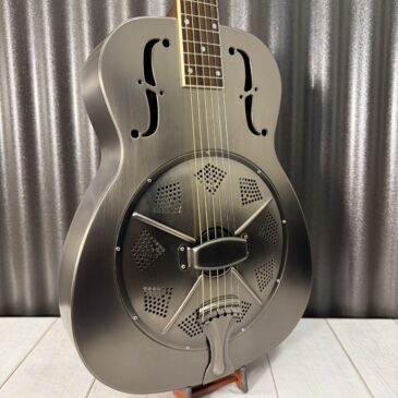 Royall #210376 FS 198 "Blueshound" Aged Gun metal Singlecone Resonator Guitar
