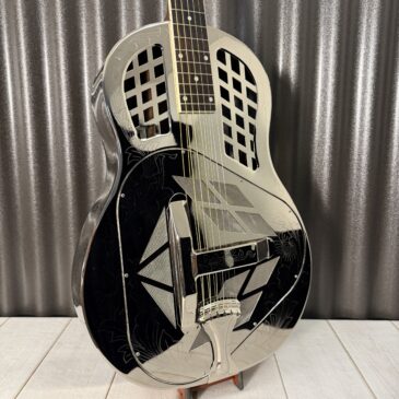 Royall #220533 FS Trifecta Classic Engraved Bright Nickel Tricone Resonator Guitar