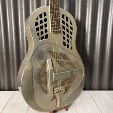 Royall #220380 FS Trifecta Classic Antique Relic Nickel Tricone Resonator Guitar
