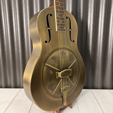 Royall #220440 FS 199 "Bessie" Antique Raw Brass Singlecone Resonator Guitar